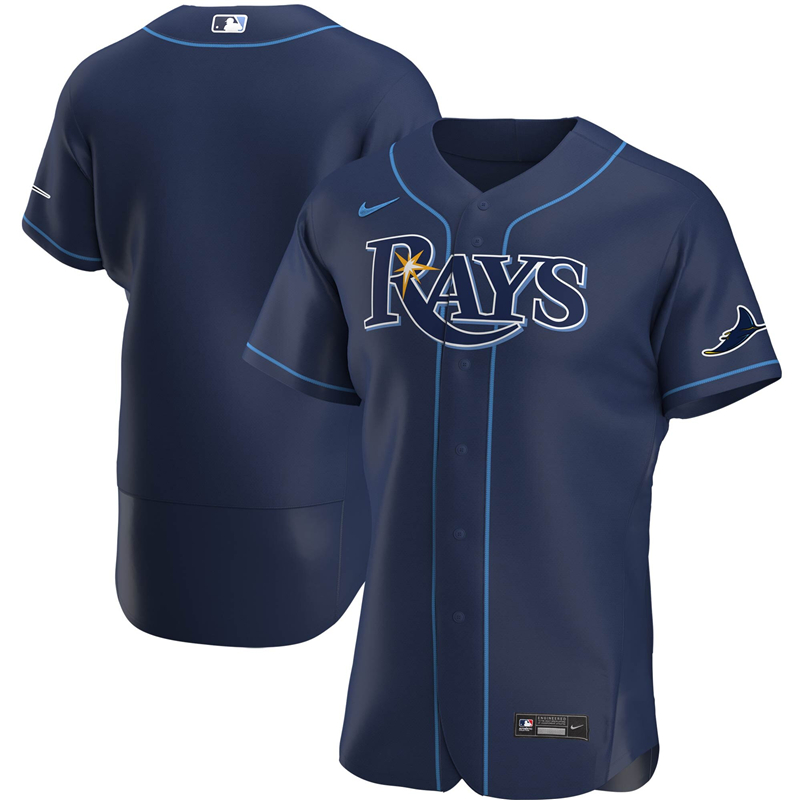 2020 MLB Men Tampa Bay Rays Nike Navy Alternate 2020 Authentic Official Team Jersey 1->youth mlb jersey->Youth Jersey